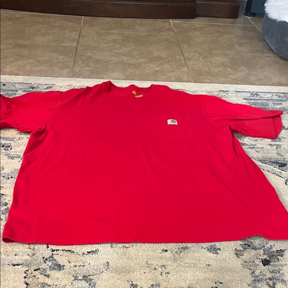 Carhartt Men's Vibrant Red Short Sleeve Tee